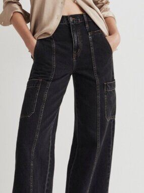 Madewell Baggy Straight Cargo Jeans